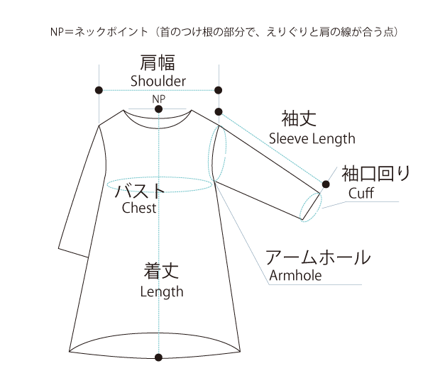 袖で切り替えがあるもの